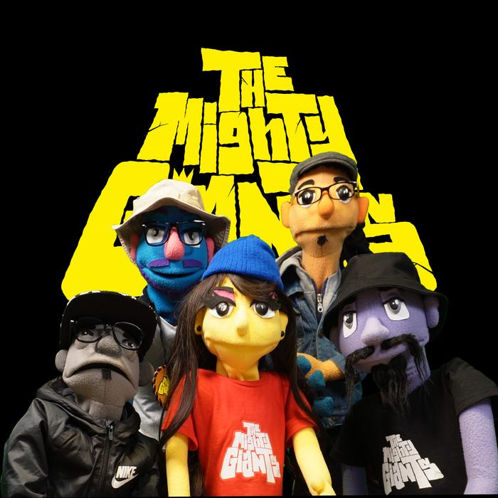 The Mighty Giants puppet crew group graphic