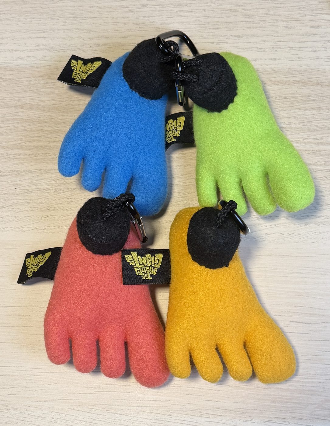 Handmade puppet foot keychains